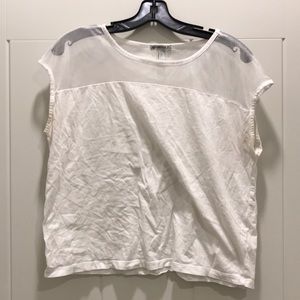 Forever 21 top with see through mesh shoulders